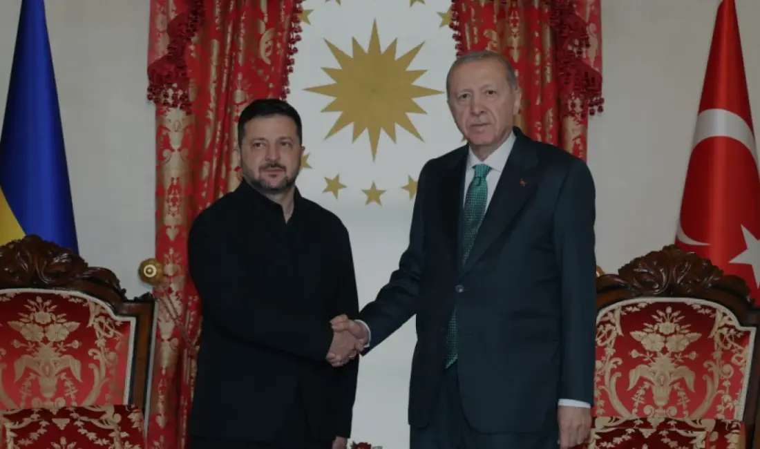Cumhurbaşkanı Erdoğan, çalışma ziyareti için İstanbul'a gelen Ukrayna Devlet Başkanı