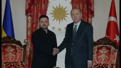 Cumhurbaşkanı Erdoğan, çalışma ziyareti için İstanbul'a gelen Ukrayna Devlet Başkanı