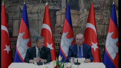 Cumhurbaşkanı Erdoğan ve Kamboçya Başbakanı Manet, İstanbul'da bir araya gelerek