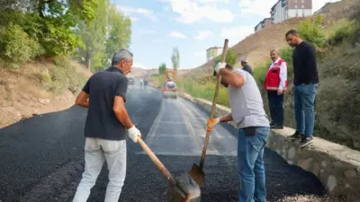 Darende Belediyesi tarafından Hacı Derviş Mahallesi Yunuslar Deresi mevkiinde sürdürülen
