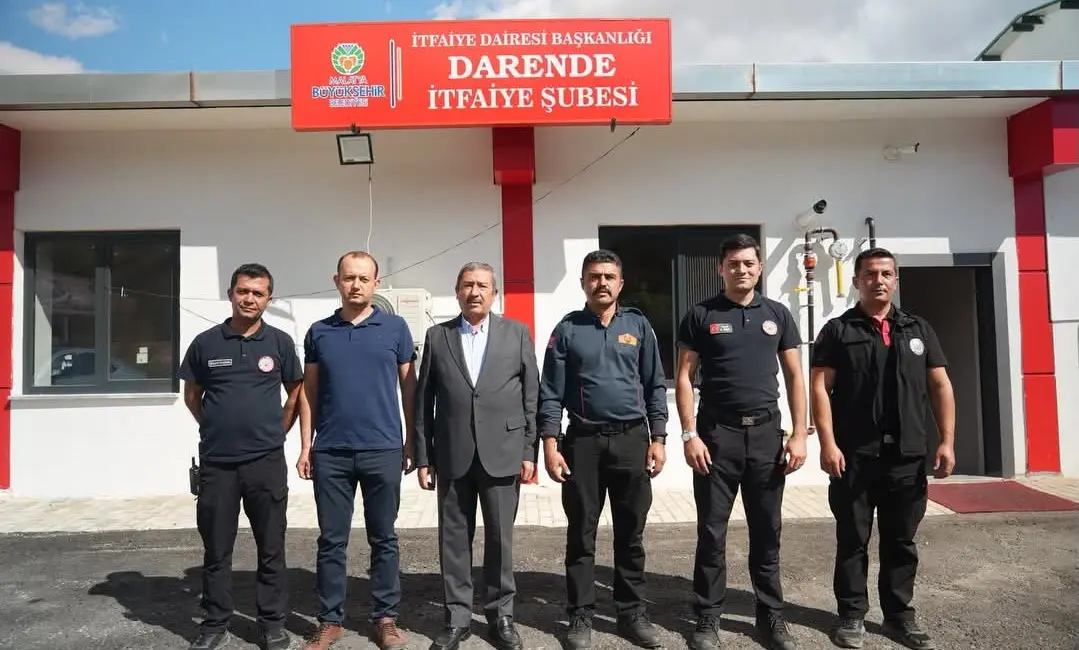 Darende Belediye Başkanı Alican Bozkurt, İtfaiye Haftası dolayısıyla Malatya Büyükşehir