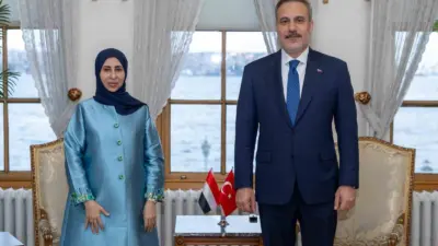Dışişleri Bakanı Hakan Fidan, Yemen Dışişleri Bakanı Afrah Abdulaziz Al-Zuba