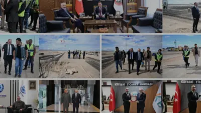 Genel Müdür Dr. Osman Yıldız, Kayseri'deki jeotermal sera projesinde incelemelerde