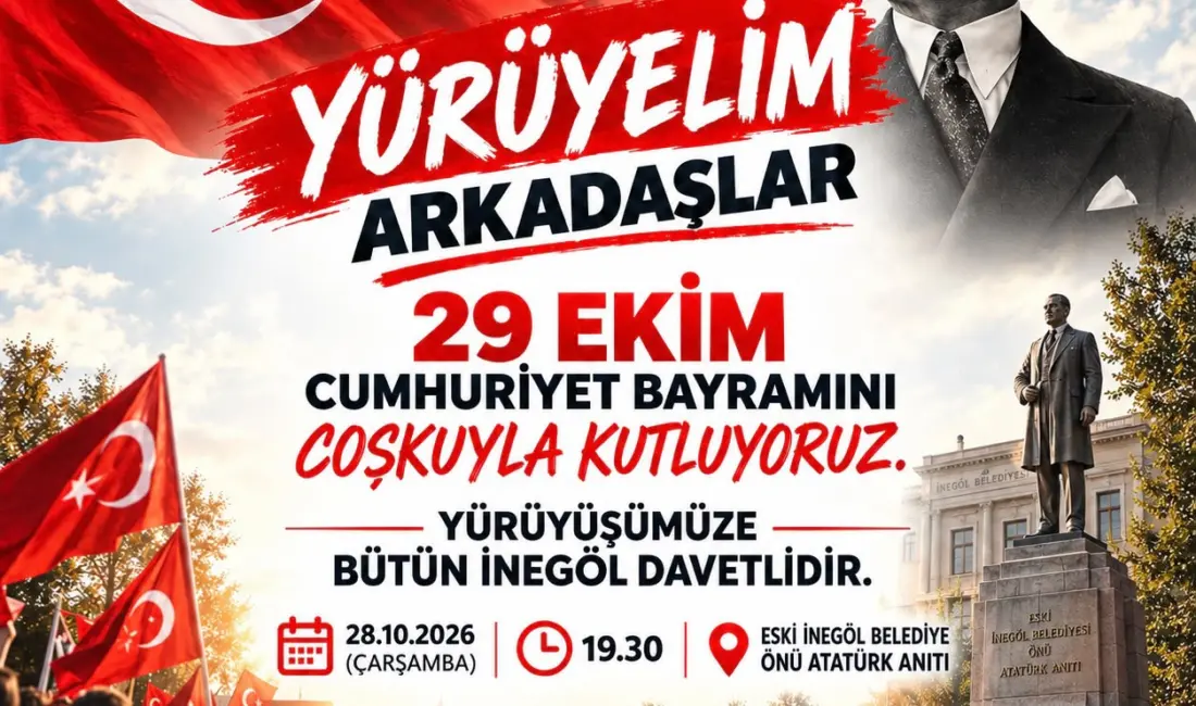 Yeni Parti İnegöl İlçe Başkanlığı, Cumhuriyet Bayramı dolayısıyla 28 Ekim