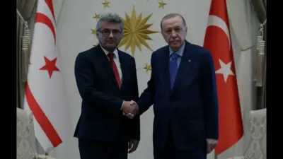 Cumhurbaşkanı Erdoğan, Ankara'da ağırladığı KKTC Cumhurbaşkanı Erhürman ile Türk Devletleri