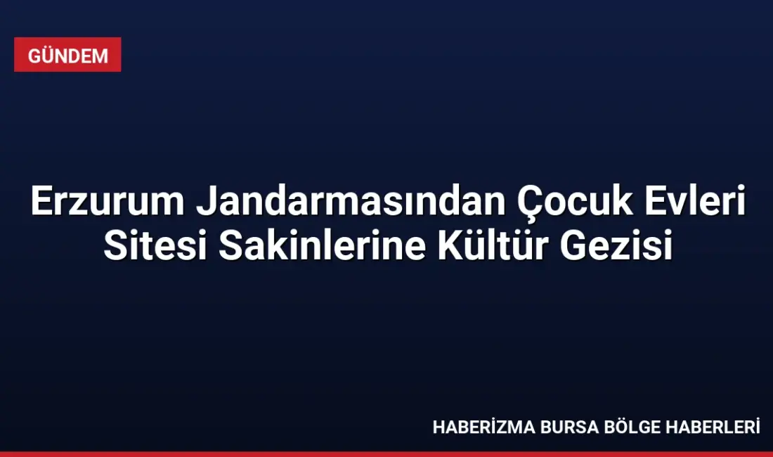 Erzurum İl Jandarma Komutanlığı, Çocuk Evleri Sitesi'nde kalan çocuklar için