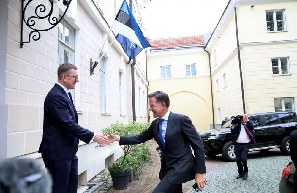 Estonya Başbakanı Kristen Michal, NATO Genel Sekreteri Mark Rutte ile