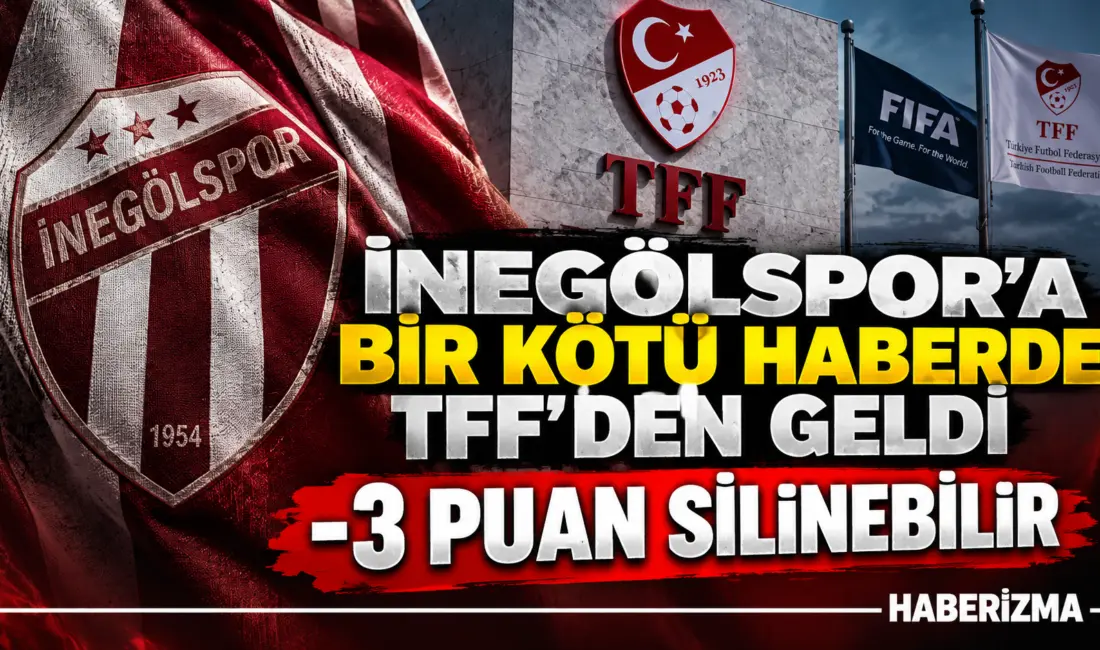 İnegölspor’a TFF’den Kulüp Lisansı, Mali Kriterleri Vergi ve Sgk Borçlarından Dolayı