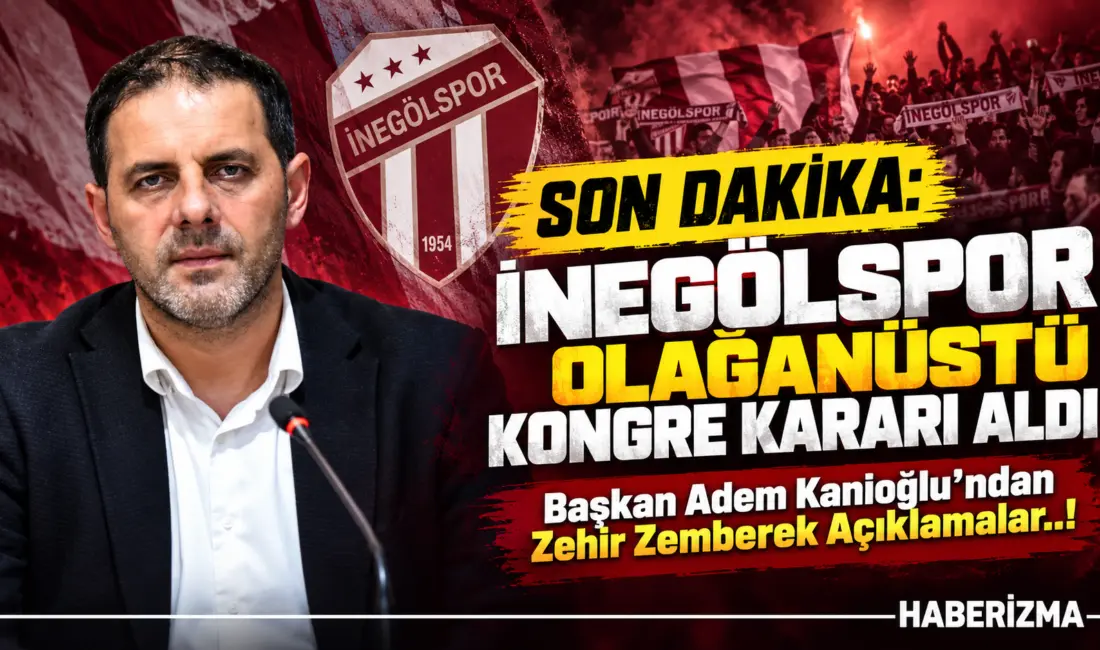 İnegölspor da kongre kararı alındı. Ademoğlu zehir zemberek konuştu; “Benim