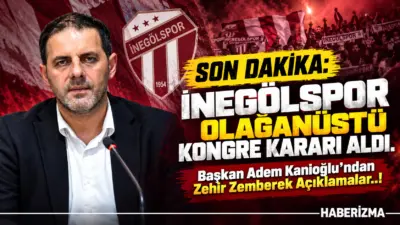 İnegölspor da kongre kararı alındı. Ademoğlu zehir zemberek konuştu; “Benim