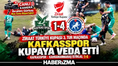 Ziraat Türkiye Kupası 3. Tur Maçında Kafkasspor sahasında Kahramanmaraş İstiklalspora