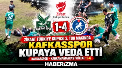 Ziraat Türkiye Kupası 3. Tur Maçında Kafkasspor sahasında Kahramanmaraş İstiklalspora