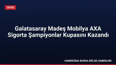 Gençlik ve Spor Bakanı Osman Aşkın Bak, 2026 AXA Sigorta