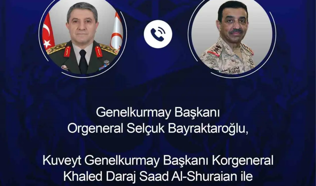 Genelkurmay Başkanı Orgeneral Selçuk Bayraktaroğlu, Kuveyt Genelkurmay Başkanı Korgeneral Khaled