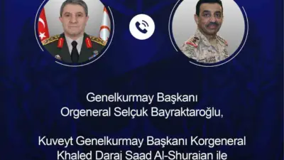 Genelkurmay Başkanı Orgeneral Selçuk Bayraktaroğlu, Kuveyt Genelkurmay Başkanı Korgeneral Khaled