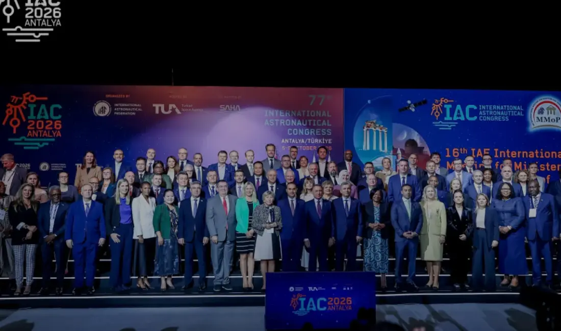 IAC 2026'da 21 ülkeden temsilcilerin imzasıyla Uzayda Barış için Antalya