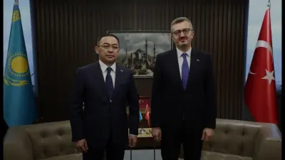 İletişim Başkanı Burhanettin Duran, Kazakistan Kültür ve Enformasyon Bakanı Arman
