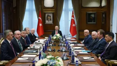 Cumhurbaşkanlığı İletişim Başkanı Burhanettin Duran, Cumhurbaşkanı Recep Tayyip Erdoğan başkanlığında