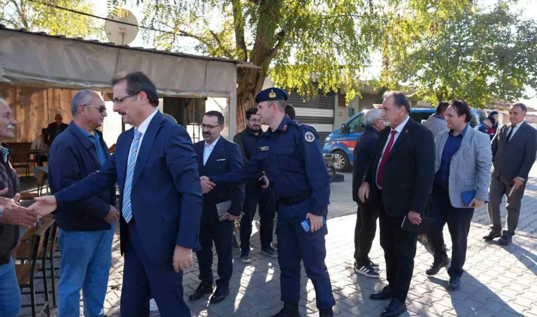 Salihli Kaymakamı Ali Güldoğan, mahalle ziyaretleri kapsamında Bağcılar, Kabazlı ve
