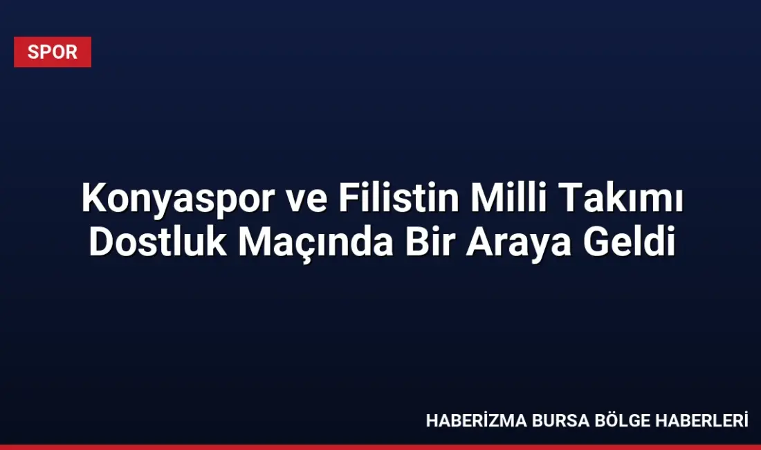 Konyaspor ile Filistin Milli Takımı arasındaki dostluk maçı, Filistin'deki yarım