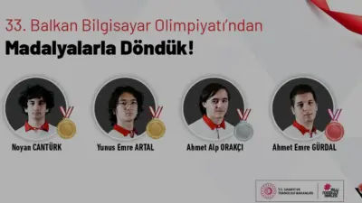 Tiran'da düzenlenen 33. Balkan Bilgisayar Olimpiyatı'nda Türkiye 2 altın, 1