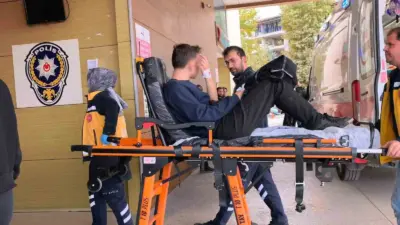 Bursa’nın İnegöl ilçesinde arızalanan motosikletini tamir ederken elini zincir ile