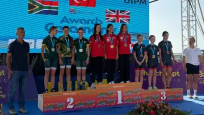 Osmangazi Belediyespor’un başarılı sporcuları Cemre Cesur, Elif Ecem Öztürk ve
