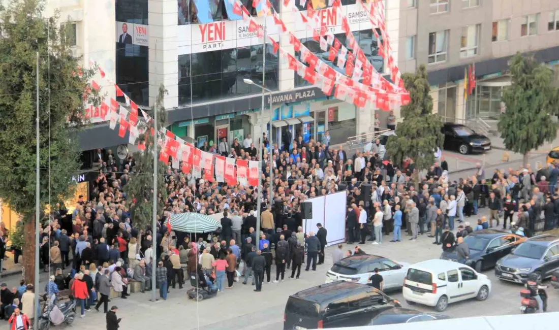 Yeni Parti Samsun İl Başkanlığı binası, düzenlenen törenle hizmete açıldı.