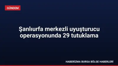 Şanlıurfa'da düzenlenen uyuşturucu operasyonunda yakalanan 29 şüphelinin tamamı tutuklandı.