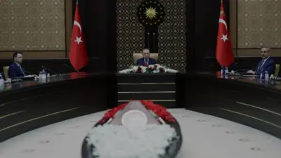 Cumhurbaşkanı Erdoğan başkanlığında toplanan Siber Güvenlik Kurulu, Cumhurbaşkanlığı Külliyesinde stratejik