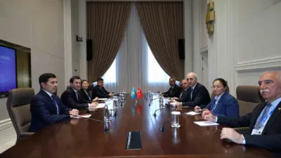 Türkiye Büyük Millet Meclisi Başkanı Numan Kurtulmuş, Kırgızistan’ın başkenti Bişkek’te