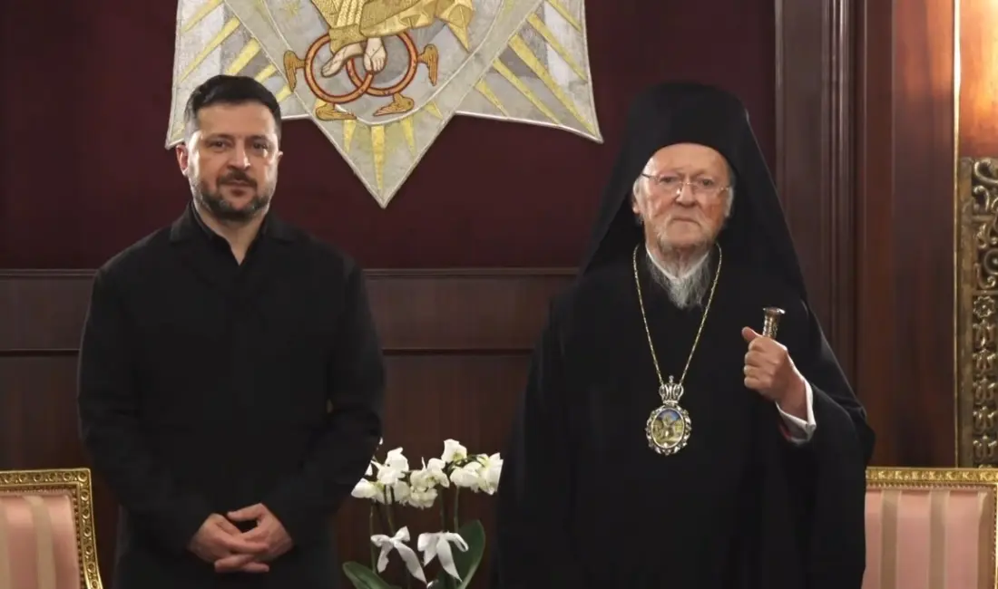 Ukrayna Devlet Başkanı Volodimir Zelenskiy, Fener Rum Patriği Bartholomeos ile