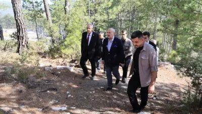 Denizli Valisi Yavuz Selim Köşger, Çameli ziyareti kapsamında ilçede yapımı