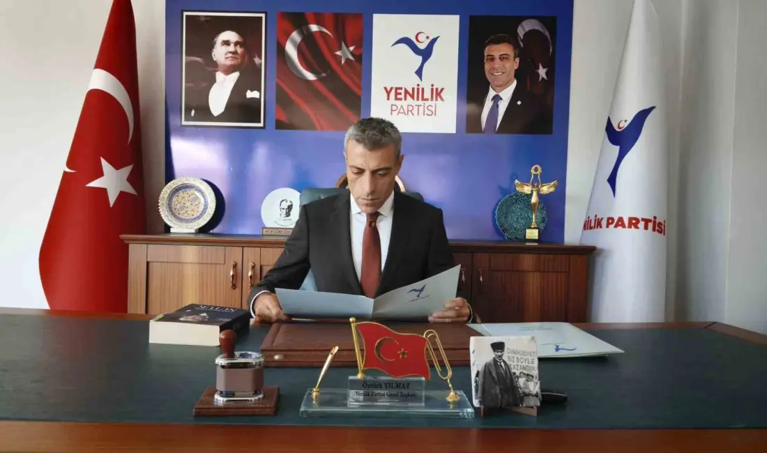 Yenilik Partisi Genel Başkanı Öztürk Yılmaz, “Anayasa Mahkemesi’nin aldığı karar