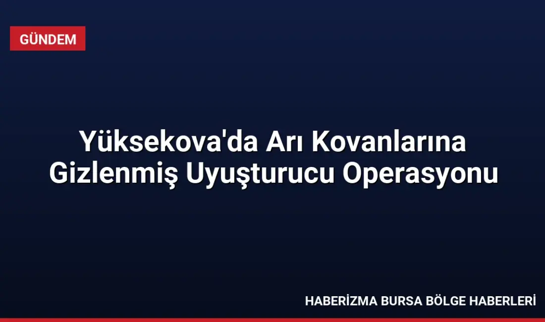 Hakkâri Yüksekova'da düzenlenen operasyonda, arı kovanlarına gizlenmiş 91,1 kilogram uyuşturucu